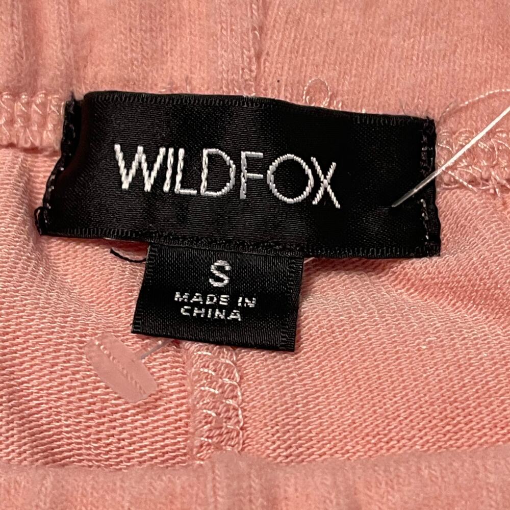 Wildfox Sketchy Heart Knox Pants Pink Small NEW - Picture 7 of 8